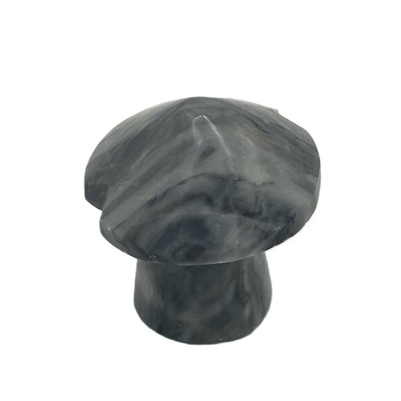 Other - Vintage Mushroom Alabaster Hand Carved Gray White Marble Stone Mexico